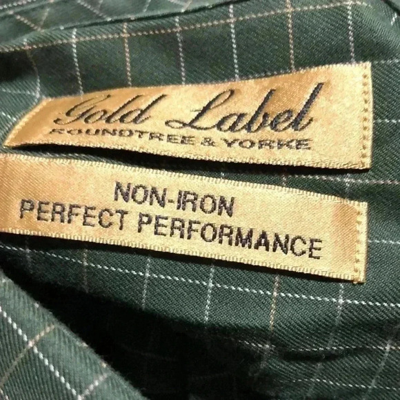 Roundtree & Yorke Gold Label no iron perfect performance button-down shirt M - Picture 6 of 7